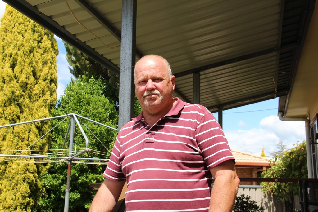 FRIGHTENED: Rodney Steele was assaulted by a group of four teenagers while cleaning the Stanthorpe State School on Friday morning Photo Alex Nolan / Stanthorpe Border Post